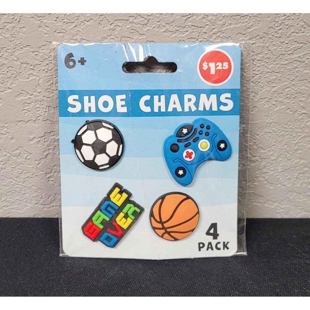 Boys Shoe Charms "Gaming/Sports" Theme